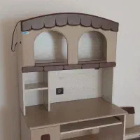 تخت و کمد و میز تحریر نوجوان طرح ‌کلبه|تخت و سرویس خواب|گرگان, |دیوار