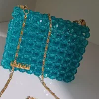 جاکارتی کریستالی ابی فیروزه ای(پس کرایه)