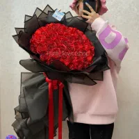 گل رز ربانی دسته گل و باکس