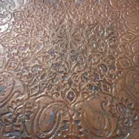 سینی مسی عتیقه قدیمی قلم برجسته یلدایی یلدا|کلکسیون اشیاء عتیقه|ارومیه, |دیوار