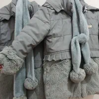 کاپشن دخترونه طوسی.کاملا سالم|کفش و لباس بچه|اردبیل, |دیوار