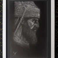 سفارش طراحی چهره سیاه قلم