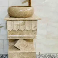 روشویی سنگ بدون شیرالات