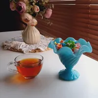 ظرف پایه دار بارفتن انتیک