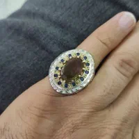 انگشتر الکساندریت دست ساز مخراج یاقوت کبود
