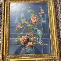 دو عدد تابلوی کوبلن منجوق کار شده