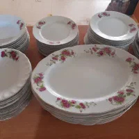 چینی گل سرخی|ظروف سرو و پذیرایی|اصفهان, باغ دریاچه|دیوار