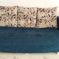 مبل راحتی 3 نفره همراه با کنار مبلی