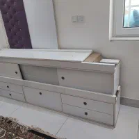 تختخواب دو نفره ام دی اف MDF|تخت و سرویس خواب|اندیمشک, |دیوار