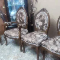 مبل استیل با چوب گردو