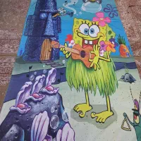 فرش و پرده طرح باب اسفنجی|فرش|شهریار, شهرک وائین|دیوار