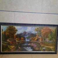 دوعدد تابلوفرش|تابلو فرش|ساوه, |دیوار