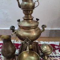 سماور برنجی قدیمی|کلکسیون اشیاء عتیقه|سبزوار, ولیعصر (نجار آباد)|دیوار