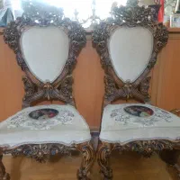 مبلمان استیل ۹ نفره تمام چوب گورجستان|مبلمان خانگی و میز عسلی|گلستان (تهران), |دیوار