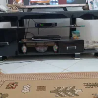 میزتلویزیون شیشه ای مشکی
