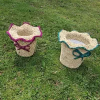 گلدان حصیری