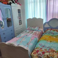 کمد دیواری و تخت خواب تک نفره