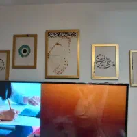 تابلو های مینیمال ۶ تیکه طرح دختر و پروانه|تابلو، نقاشی، عکس|اندیشه, اندیشه فاز ۳|دیوار