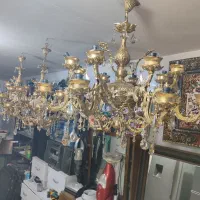 3 عدد لوستر برنز 16 شاخه سنگین