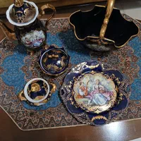 سرویس چینی سورمه ای برند ورسای طرح لیلی و مجنون|ظروف سرو و پذیرایی|تهران, مجیدیه|دیوار