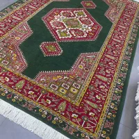 فرش دستباف (بساک)جفت۹۰ درصد  ۶ متری قشقایی|فرش|مشکین‌دشت, |دیوار