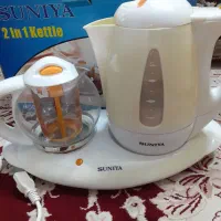 چای ساز برند SUNIYA در حد نو با کارتن|سماور، چایساز، قهوهساز|قم, زنبیل آباد|دیوار