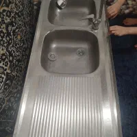 سینک دو لگنه|آب‌چکان و نظم‌دهنده ظروف|رودسر, |دیوار