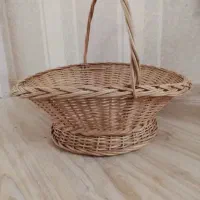 سبد چوبی حصیری خنچه غنچه عروس آکبند