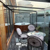 کلبه-1خوابه-با-جکوزی-سقف-شیشه-با-ویو-کامل-دریا