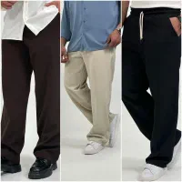شلوار پارچه ای بگ مردانه/ در رنگ بندی /کمرکش