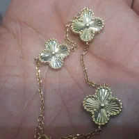 دستبند نقره خارجی اب طلا زرد|جواهرات|مشهد, عیدگاه|دیوار