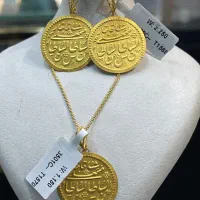 طلای قاجاری ،پهلوی،ماهک وخورشید خانوم آبکاری خاص