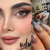 کاشت ناخن ترمیم ناخن ،اکستنشن مژه .رنگ مو