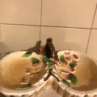 ظروف قدیمی و زیبا شکلات خوری میوه خوری گلدان