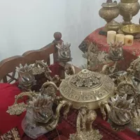 تعدادی لوستر برنجی ۱۲ شاخه نو