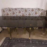 مبلمان 9 نفره بهمراه نهار خوری 6 نفره در حد نو|مبلمان خانگی و میز عسلی|تهران, دردشت|دیوار