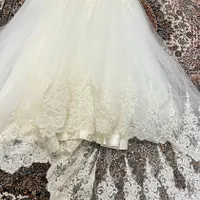 لباس‌عروس دکلته پنل فرانسوی ساده|لباس|رشت, گلسار|دیوار