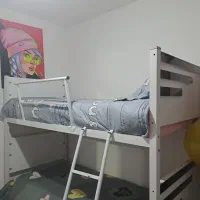 تخت دو طبقه همراه با یک عدد تشک|تخت و سرویس خواب|سورک, |دیوار