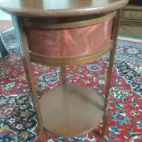 میز تلفن چوبی