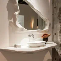 قاب آینه طرح صخره