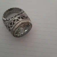 انگشتر موزونایت دستساز رکاب حیاتی