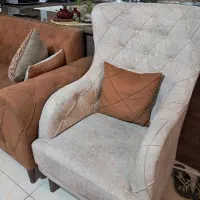 مبل هفت نفره ۲سال استفاده شده|مبلمان خانگی و میز عسلی|شاهین‌شهر, شهرک ردانی پور|دیوار