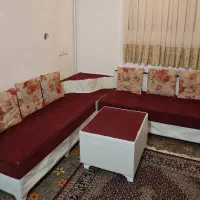 مبل ۷ نفره L به همراه دکور تزئینی|مبلمان خانگی و میز عسلی|مریوان, |دیوار