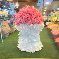 گل ایستاده تم تمام صورتی کد ۱۱۲۴ گلاریس