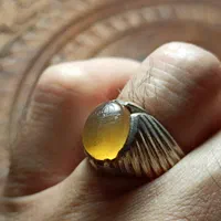 انگشتر عقیق زرد حکاکی دست|جواهرات|رشت, شهرک صبا|دیوار