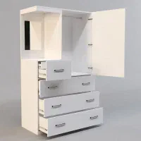 کمد لباس ام دی اف|جاکفشی، کمد، دراور|اشکذر, |دیوار