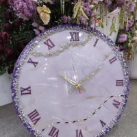 ساعت دیواری بنفش کد ۷۶