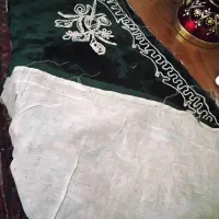 دیوارکوب برنز رومیزی مخمل سبزقدیمی ترمه سرمه دوزی|کلکسیون اشیاء عتیقه|قم, پردیسان|دیوار