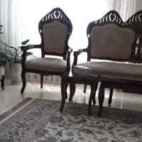 فروش مبل چوبی ۹ نفره ی تمیز|مبلمان خانگی و میز عسلی|اصفهان, مفتح|دیوار