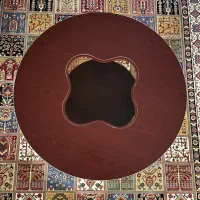 میز ۴ نفره MDF شیشه‌ای